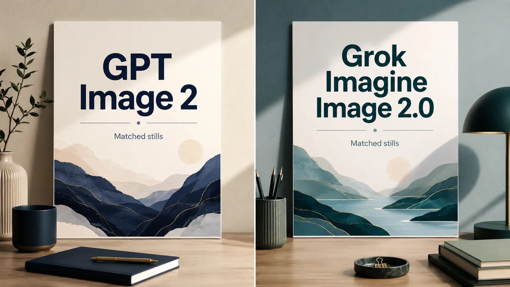 GPT Image 2 vs Grok Imagine Image 2.0: Gleiche Prompts, zwei Stills