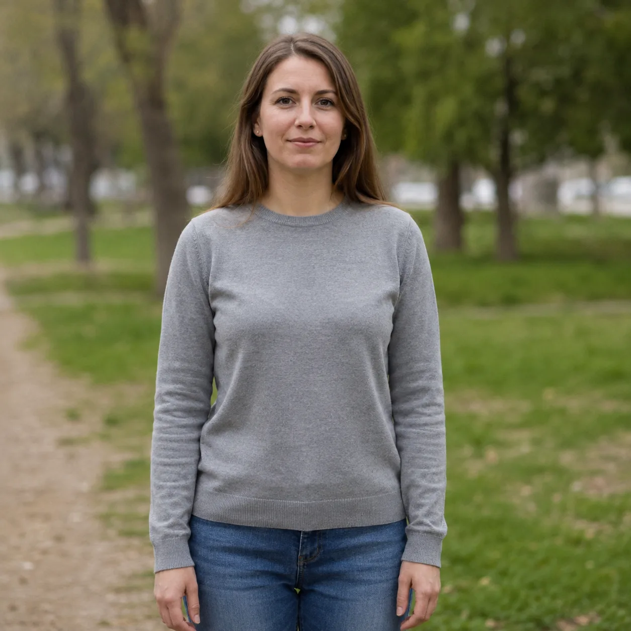 Vague prompt result — generic park portrait